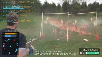 How dual wield AA-12 would feel