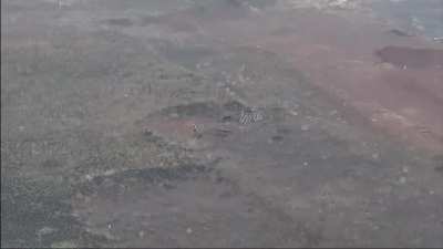 BSHM (Pro-Ukraine Chechens) in coordination with 93rd Brigade drone drop and eliminate two Russian soldiers which happened to be from Dagestan. (NSFW)
