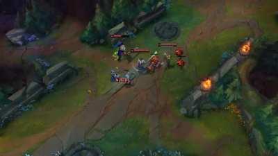 We're down 12, up against a 7/0/4 Garen and 18/4/7 Lux. Everyone but Me and My Support are dead. My Teammates are ready to surrender, but I've got other plans...