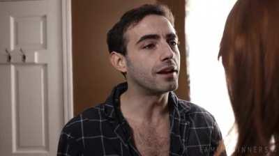 Bro and sis fight for the bathroom