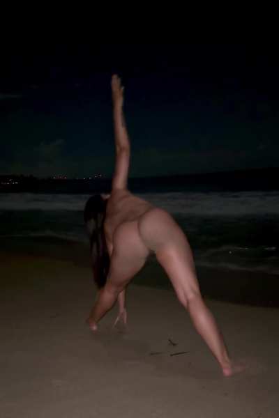 Midnight Beach Yoga