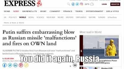 Please smoke responsibly i.e. at a Russian ammo dump.