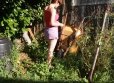 farting in my backyard