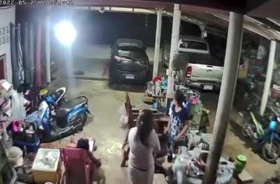 A hitman takes down his target from a long distance.