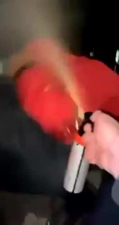 Homeless Person Trading Stolen Speaker For Crack Gets Maced