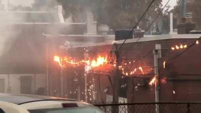 neighbor's transformer was blowing up