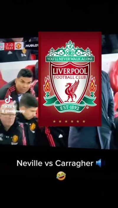 The icing on the cake wasn't even Bobby scoring..it was @Gary Neville 