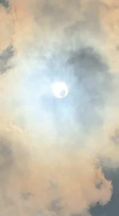 I got a video of the sun with a giant hole in it