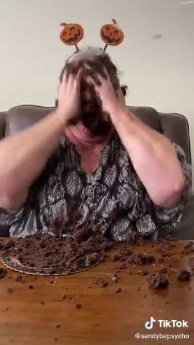 This person was a pig in their past life for sure