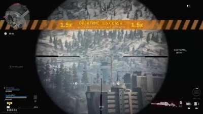 2459m longshot. Prison -> Air Control Tower.