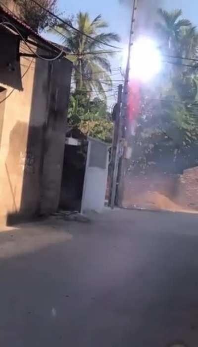 Power lines shorting (December 2021)