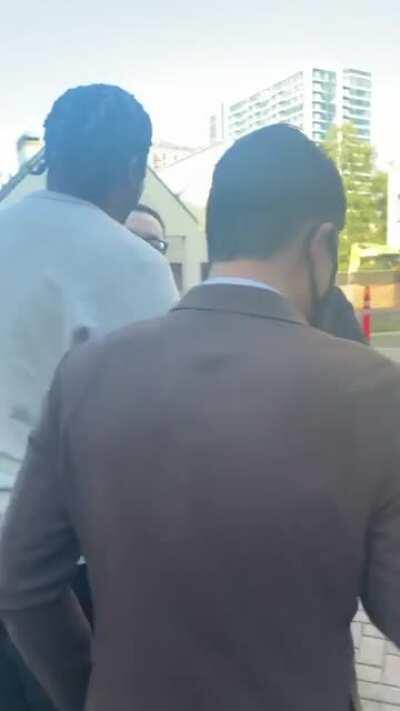 Black couple kicked out of UMI sushi restaurant in ATL because he’s wearing AF1s while a white lady sits at the bar wearing Adidas sneakers