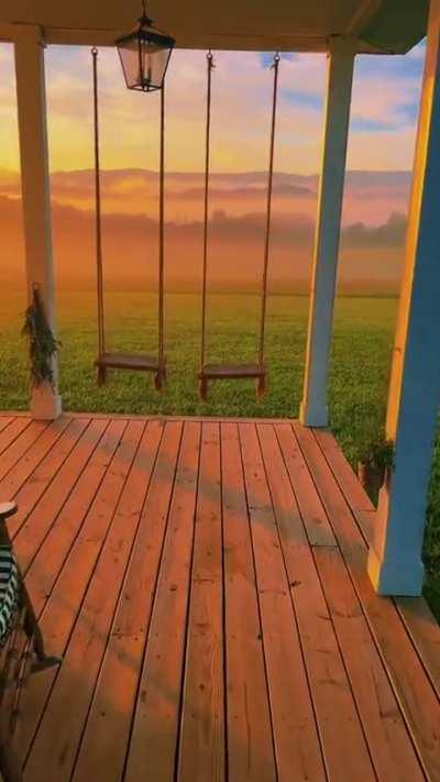 Early morning on a farm