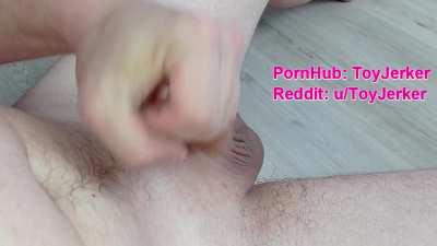 I am slapping my balls while cumming!! Pain and pleasure!! Full video in comments.
