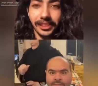 They eyes say a lot, but the mustache says more