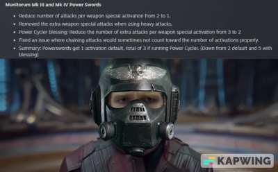 Vets after the Power Sword nerf