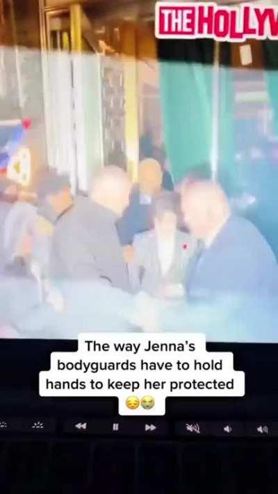 Let’s take a moment to thank these men for protecting our goddess from the lowly mortals.