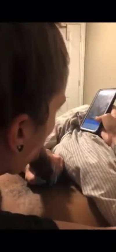 Head while on tinder