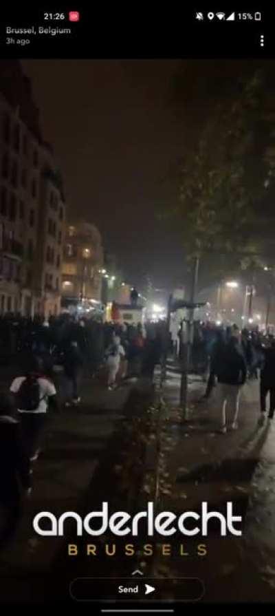 Brussels after Belgium's 0-2 defeat to Morroco