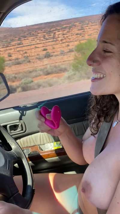 Tasting myself after a good orgasm while driving [GIF]