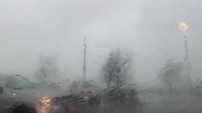 Waiting out the rain in my car this afternoon (Buffalo NY)