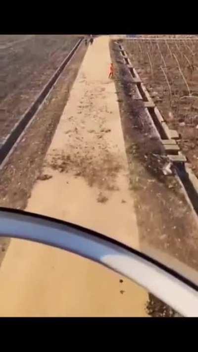 Helicopter pilot helps clean up