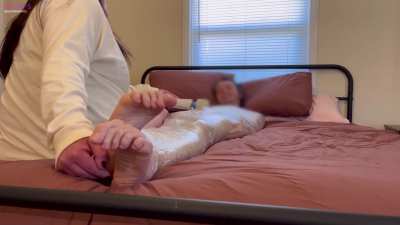 He laughs and smiles so much it’s hard to believe he’s miserable 