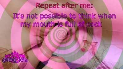 This is your sign to get out there and SUCK COCK!