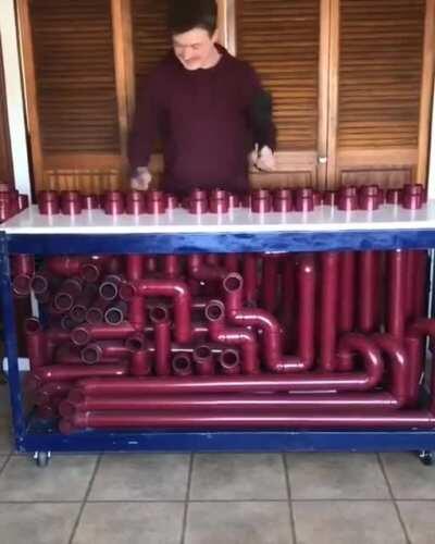 PVC drum set has officially been added to my Christmas list