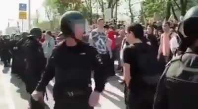 To block a mans path