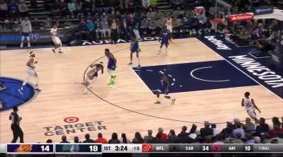 [Highlight] Anthony Edwards with the athletic block on Devin Booker