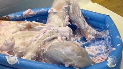 Yayyy! Finally my messy pie session is live on UMD!!! Watch me completely humiliate myself in the pool, filling my bikini top, panties, and pieing myself in the face! With so many gooey pies, dildos, and my cute lil buttplug to make me cum - I even head d