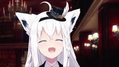 Boss villain Fubuki before and after she joins your party...