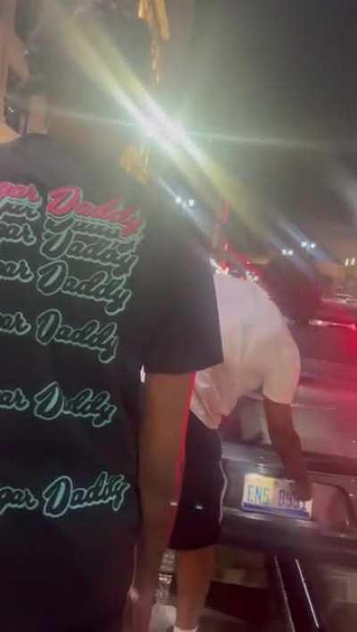 Car hits ambulance (aftermath)