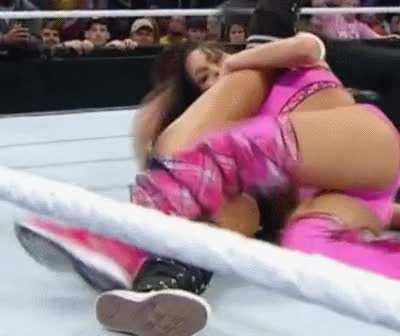 Brie spreading AJ's legs