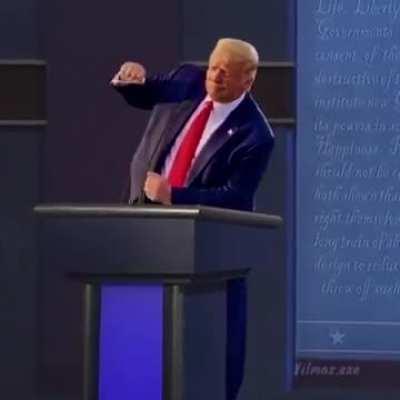 Biden plays Trump dances,