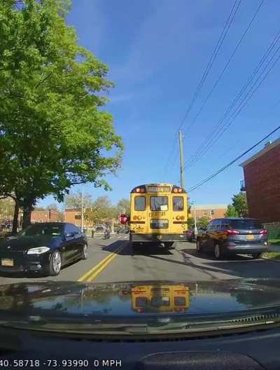 School bus where??? How many idiots?