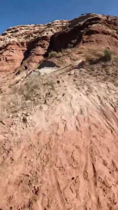 Brendan Fairclough testing Red Bull Rampage