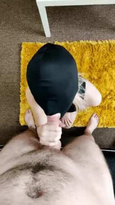 She's been waiting all day to get on her knees and suck dick (OC)