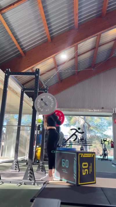 Clara working out