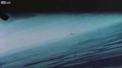 ME262 getting shot down over Germany by allied P51 mustang