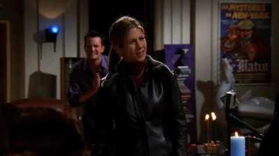 One of the funniest bits of Joey. I don't know why. I just can't control my laughter when Chandler comes in between and Joey has to make up an excuse like that.