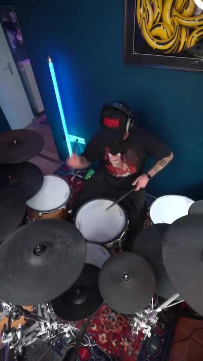 A little metalcore performed on my ekit. Could have been tighter but involuntary headbanging occurred. Song is Monolith from Fit For a King.