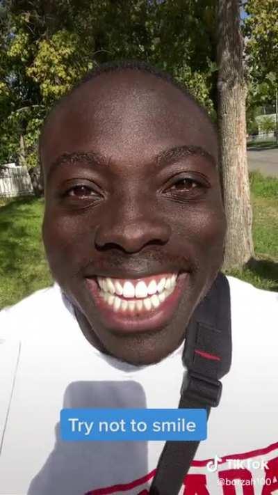 try not to smile