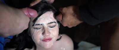 Chubby Slut Gets Bukkaked