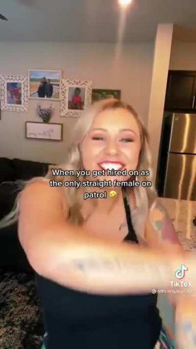 She can arrest me I wouldn't resist