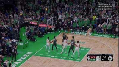 [Highlight] Trea Young hits the big 3 to put the Hawks up 2 with 1.8 seconds to go