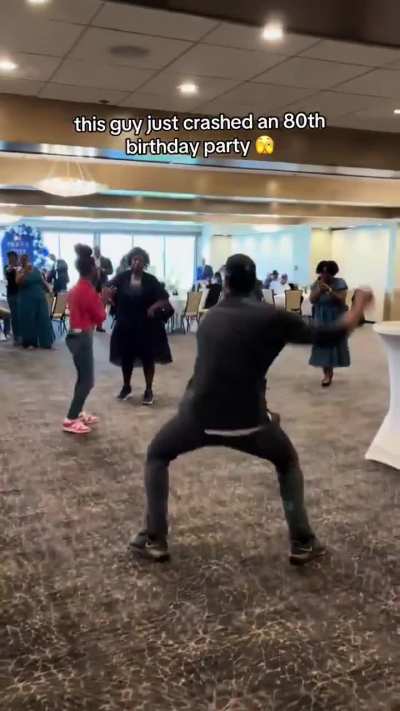 Crashing an 80th birthday party