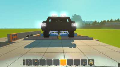 my crappy attempt to make a trophy truck body but the suspension is nice tho