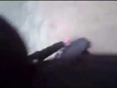 Girl gets pinned down and spit in her eye 